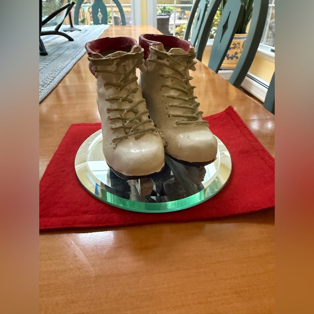 White & Red Ice Skate Decorative Ice Skates